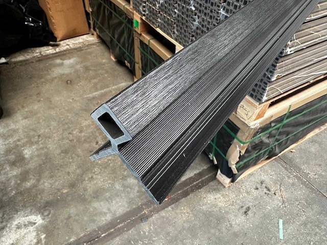 50x composiet hoekprofiel zwart voor gevelbekleding - 280 cm lang - afbeelding 1 van  3