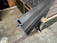 50x composiet hoekprofiel zwart voor gevelbekleding - 280 cm lang - afbeelding 1 van  3