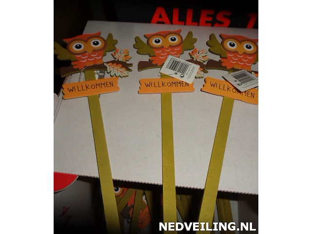 50x dekosteker hout uil - afbeelding 2 van  3