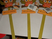 50x dekosteker hout uil - afbeelding 2 van  3