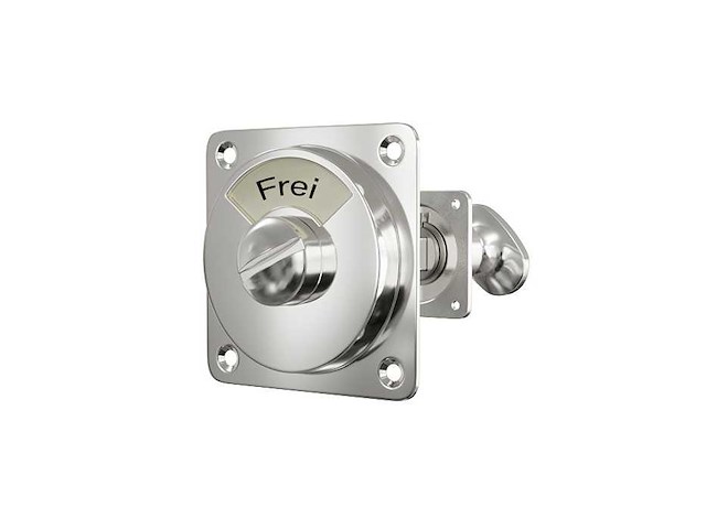 (50x) frei / besetzt toiletslot nikkel glans - afbeelding 1 van  1