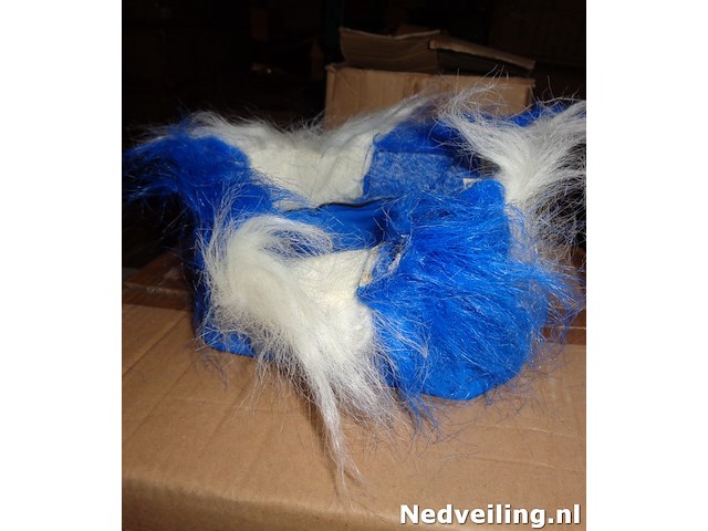 50x haarband blauw wit - afbeelding 3 van  3