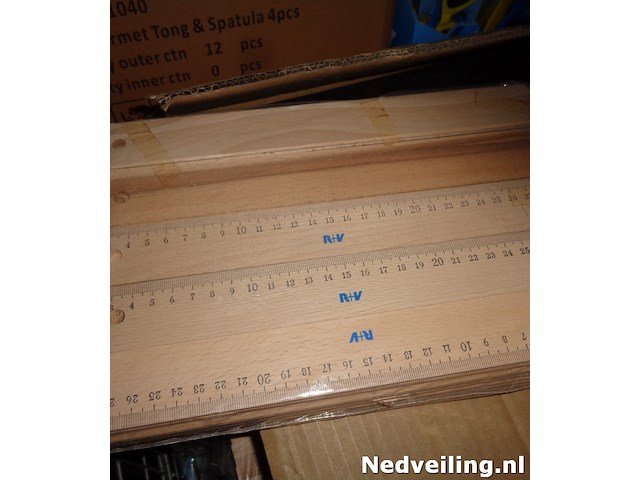 50x houten lineaal 30cm - afbeelding 3 van  3