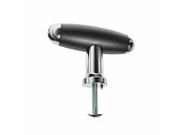 (50x) meubelknop - nikkel donker/ebbenhout - 6 cm - afbeelding 1 van  1