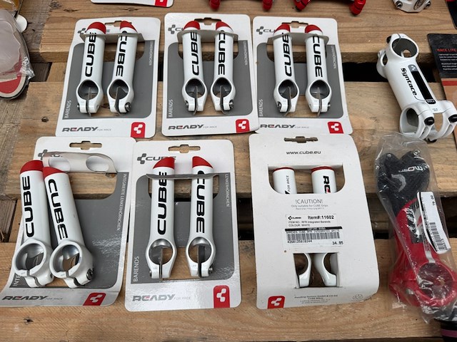 50x racefiets onderdelen w.o. stuurpennen w.o. bontrager, cube, ritchey - afbeelding 9 van  16
