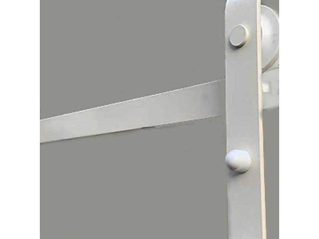 (50x) schuifdeurrail wit 250cm (met bevestigingsmateriaal) - afbeelding 1 van  1