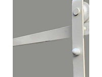 (50x) schuifdeurrail wit 250cm (met bevestigingsmateriaal) - afbeelding 1 van  1