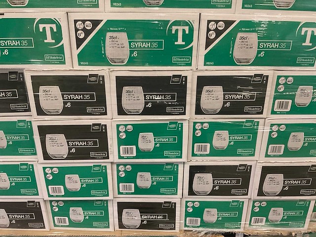 (50x) vicrila hostelvia syrah doos à 6 stuks - glas 35 cl - afbeelding 1 van  12