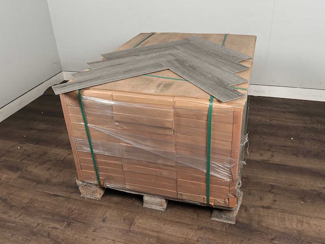 52 m2 pvc spc click visgraat met xps onderlaag - 640 x 128 x 6 mm - afbeelding 4 van  4