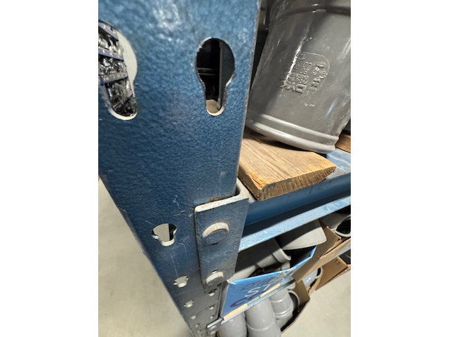 5,5 meter magazijnstelling, blauw - afbeelding 5 van  5