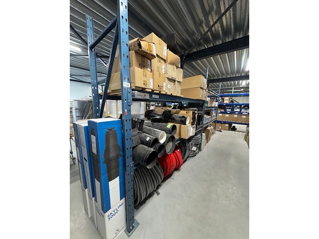 5,5 meter magazijnstelling, blauw - afbeelding 1 van  5