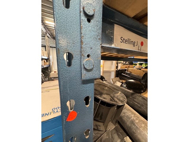 5,5 meter magazijnstelling, blauw - afbeelding 2 van  5