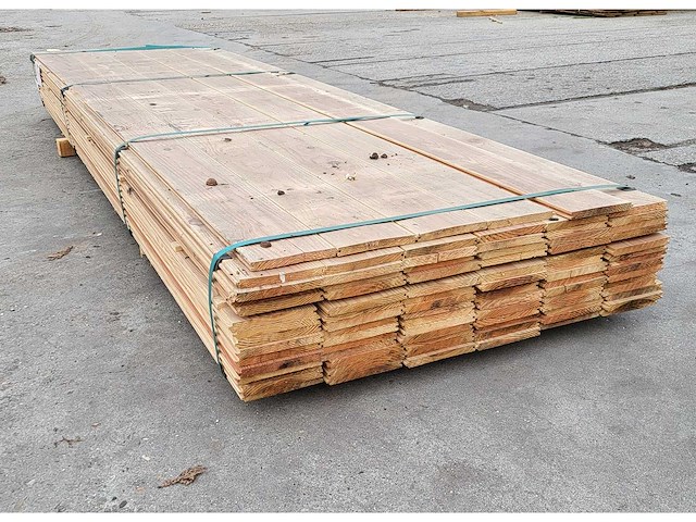 56m2 douglas vloerdelen 18 x 175 mm, lengte 360cm ( 89x ) - afbeelding 1 van  4
