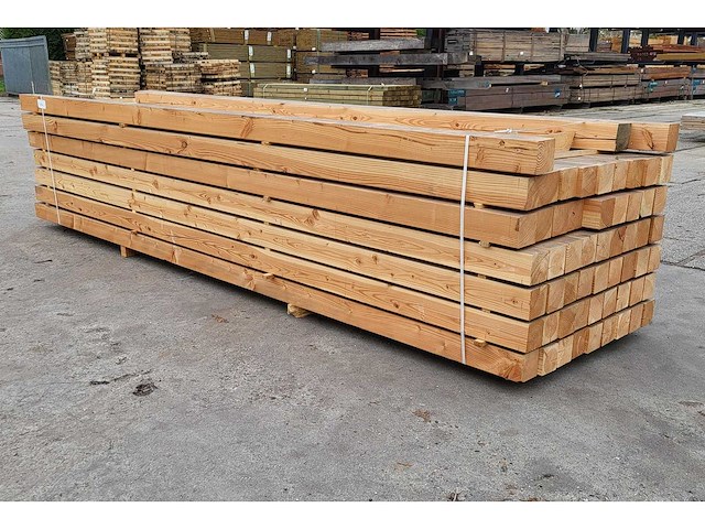 57x douglas geschaafde balken 110 x 110 mm, lengte 400cm - afbeelding 3 van  3
