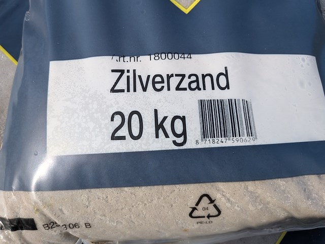 58x zak zilverzand a 20 kg gardenlux - afbeelding 4 van  5