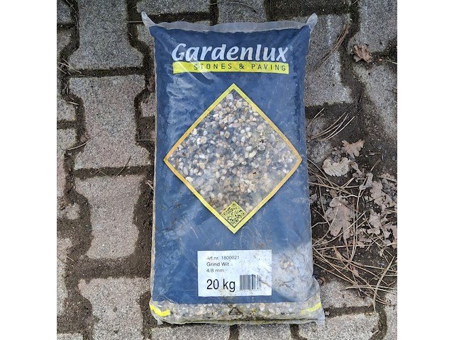 59x zak grind a 20 kg gardenlux, wit - afbeelding 1 van  5