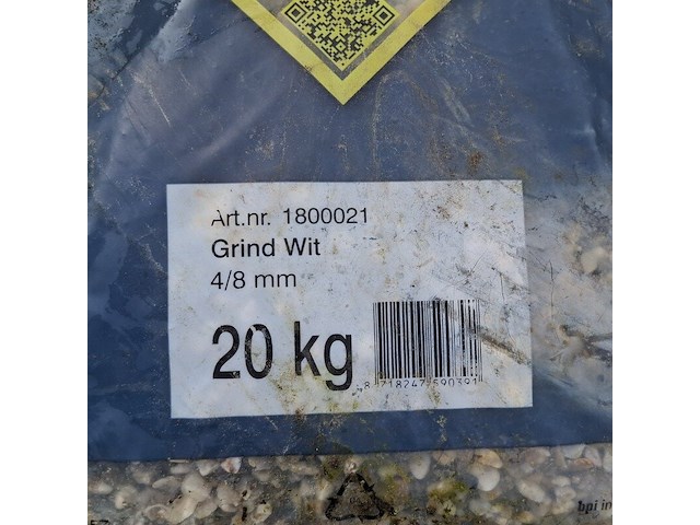 59x zak grind a 20 kg gardenlux, wit - afbeelding 3 van  5