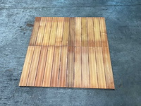 5m² almendrillo hardhouten terrastegel - 50x50 cm - afbeelding 1 van  1
