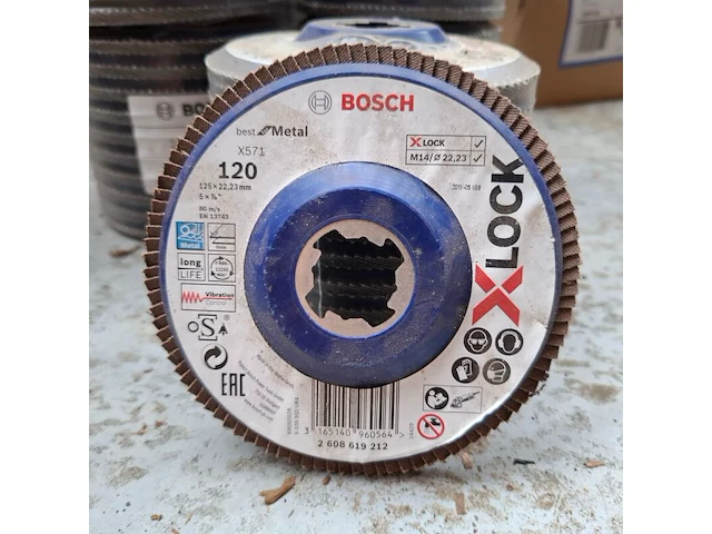 5x 10 stuks lamellenschijf bosch, 125x22,23mm | 120 - afbeelding 2 van  2