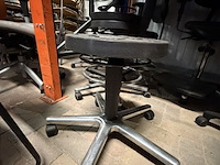 5x 5 stuks labkoo verrijdbare werkkrukken, labkoo, zwart - afbeelding 2 van  4