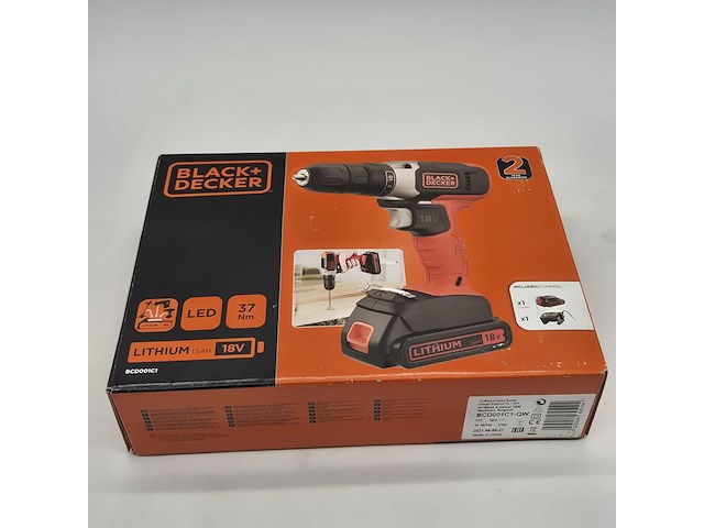 5x accu boormachine, black&decker, bcd001c1, 2021 - afbeelding 5 van  5