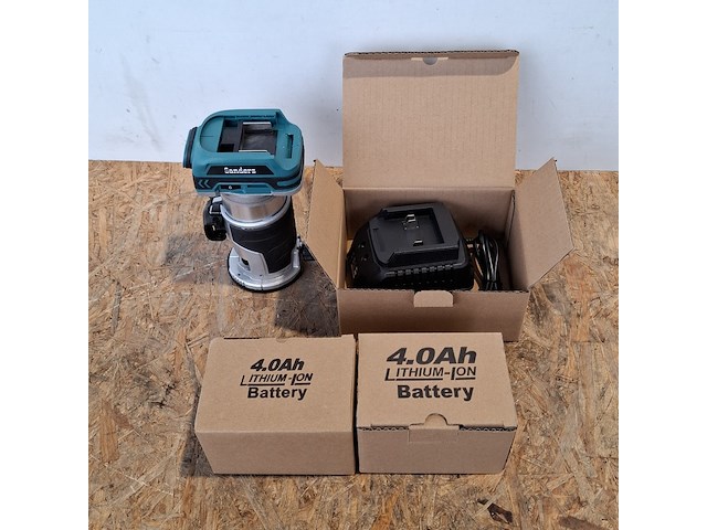 5x accu freesmachine, brushless, blauw - afbeelding 3 van  14