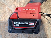 5x accu haakse slijper 125mm, brushless, rood - afbeelding 6 van  9