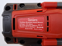 5x accu slagmoersleutel 700nm, rood - afbeelding 7 van  9