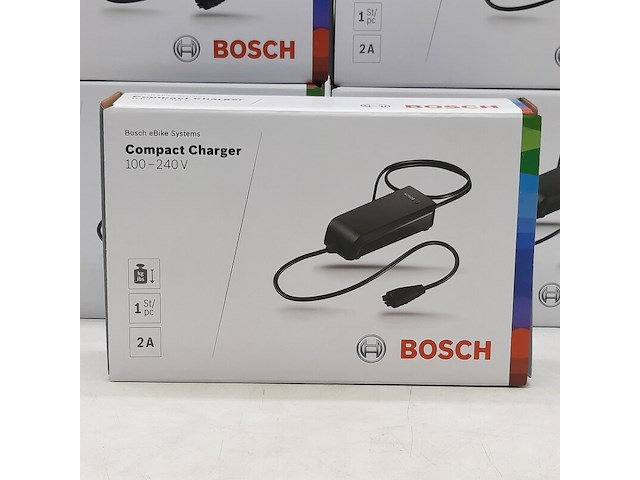 5x acculader t.b.v fietsaccu, bosch, compact charger 100-240v - afbeelding 2 van  5