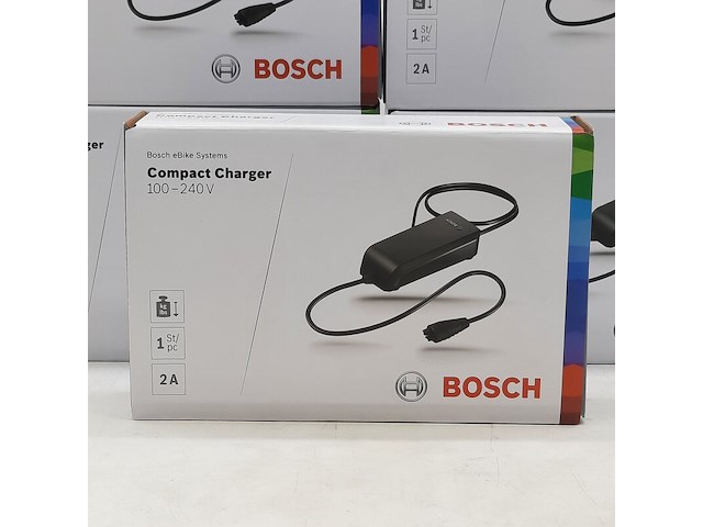5x acculader t.b.v fietsaccu, bosch, compact charger 100-240v - afbeelding 2 van  5