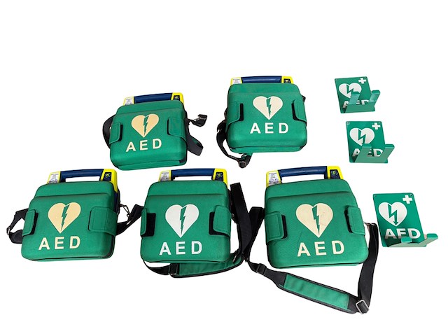 5x aed, cardiac science / aivia, powerheart aed g3 - afbeelding 1 van  12