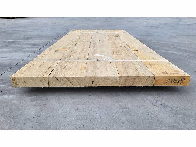 5x afrikaans eiken 60 x 205 mm, lengte 245 cm - afbeelding 3 van  4