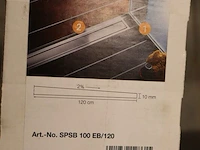 5x afschotprofiel schlüter, showerprofile-s sps 100, rvs - afbeelding 2 van  9