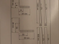 5x afschotprofiel schlüter, showerprofile-s sps 100, rvs - afbeelding 5 van  9