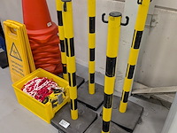 5x afzetpaal met ketting en 8x pion - afbeelding 2 van  5