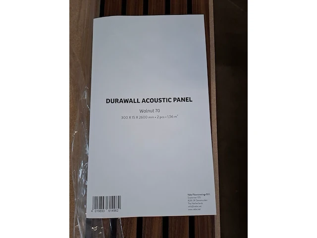 5x akoestisch paneel durawall, walnut 70 - afbeelding 3 van  4