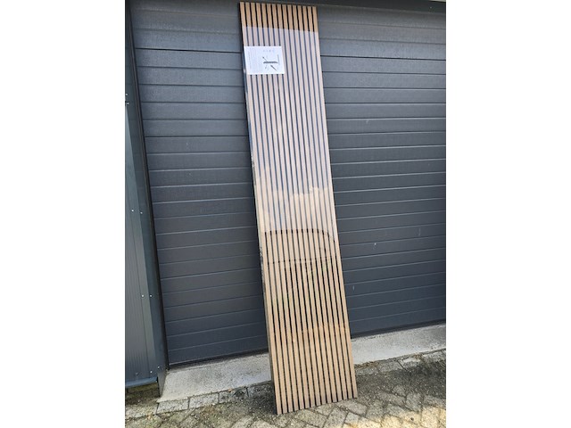 5x akoestische wandpanelen uni, 22 mm extra geïsoleerd, walnoot - afbeelding 1 van  10
