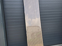 5x akoestische wandpanelen uni, 22 mm extra geïsoleerd, walnoot - afbeelding 1 van  10