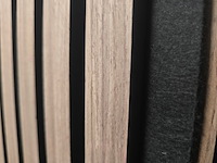 5x akoestische wandpanelen uni, 22 mm extra geïsoleerd, walnoot - afbeelding 2 van  10