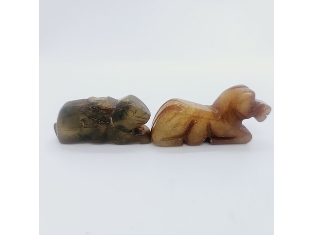 5x antieke chinese jade - ca. qing-dynasty - afbeelding 2 van  10