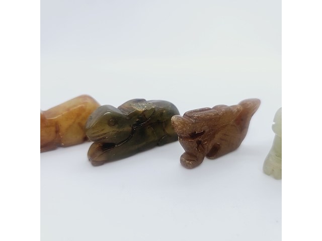 5x antieke chinese jade - ca. qing-dynasty - afbeelding 4 van  10