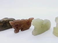 5x antieke chinese jade - ca. qing-dynasty - afbeelding 5 van  10