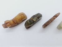 5x antieke chinese jade - ca. qing-dynasty - afbeelding 7 van  10