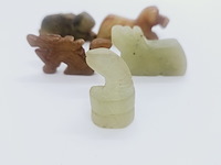 5x antieke chinese jade - ca. qing-dynasty - afbeelding 9 van  10