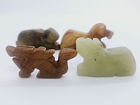 5x antieke chinese jade - ca. qing-dynasty - afbeelding 10 van  10