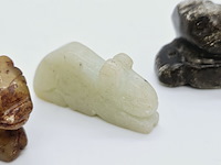 5x antieke chinese jade - ca. qing-dynasty - afbeelding 6 van  7