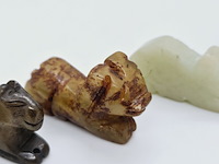 5x antieke chinese jade - ca. qing-dynasty - afbeelding 5 van  6