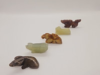 5x antieke chinese jade - ca. qing-dynasty - afbeelding 1 van  6