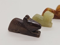 5x antieke chinese jade - ca. qing-dynasty - afbeelding 2 van  6