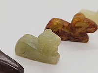 5x antieke chinese jade - ca. qing-dynasty - afbeelding 3 van  6
